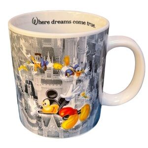 Walt Disney World “Where Dreams Come True” Flying Mickey Coffee Tea Mug 18 oz.